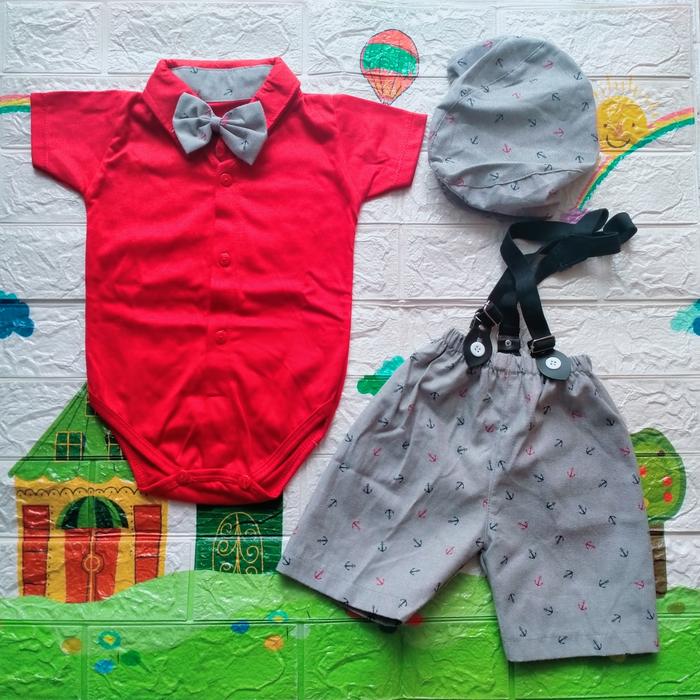 Gambar baju bayi laki laki 0 6 bulan jumper bayi laki Setelan baju bayi laki - Merah dari Babyshop SyahCi undefined Tokopedia