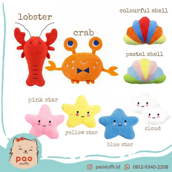 Gambar pet toys mainan gigit bunyi hewan anjing kucing plush squeak dog cat - crab dari Pao Online Store. undefined Tokopedia