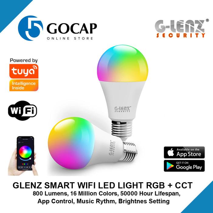 Gambar GLENZ SMART WIFI LED BULB RGB | BOHLAM LED WIFI by TUYA SMART - 12 WATT dari GOCAP STORE_NEW undefined Tokopedia