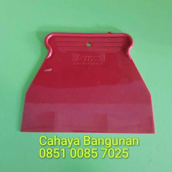 Gambar SCRAPER SCRAP Gypsum Kapek Kape Plastik Gipsum Scrapper Kecil 5" Inch - Merah dari CahayaBangunan undefined Tokopedia