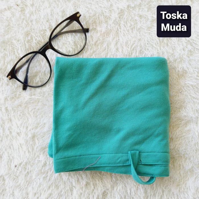 Gambar Jilbab Bergo Anak Tanggung SD-SMP Kaos Matt TC Tebal Premium/Bergo Ana - Toska muda dari Arimbi Jilbab undefined Tokopedia