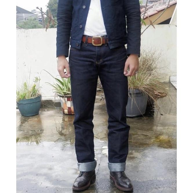 Gambar Celana Denim Selvedge Pria 15oz Raw Denim Selvedge Original Muemer - saku motif, 30 dari AREA DENIM undefined Tokopedia