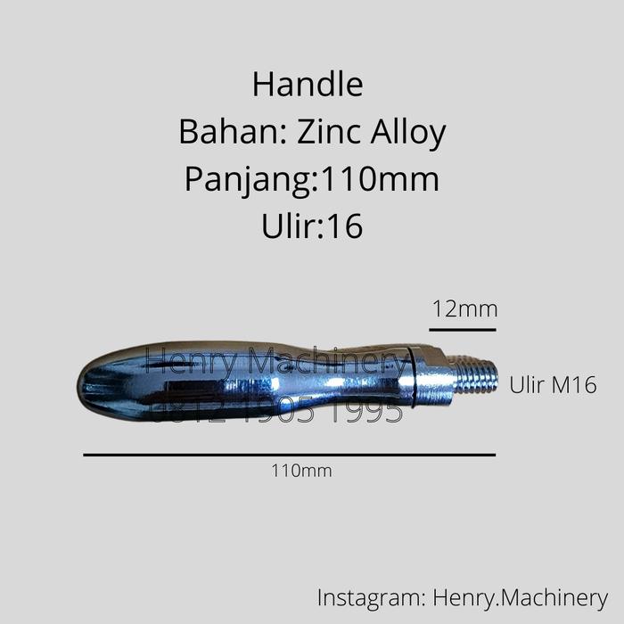 Gambar Handle Mesin Milling / bubut ulir M16 - Handle dari HNA MACHINERY_NEW undefined Tokopedia