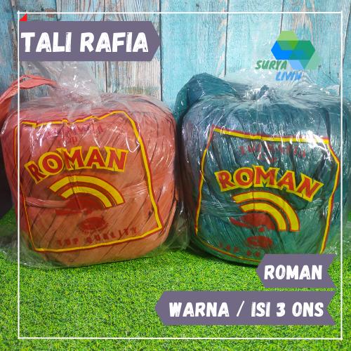 Gambar Tali Rafia / Tali Rapia Hitam 3 ons Roman - Warna dari Surya Livin Plastik undefined Tokopedia