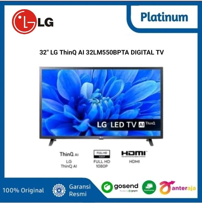 LG 32LM550 LED TV 32 Inch HD Digital USB HDMI Model 32LM550BPTA (2019)  TV+TRIPLEX di Dm My Idols Tokopedia