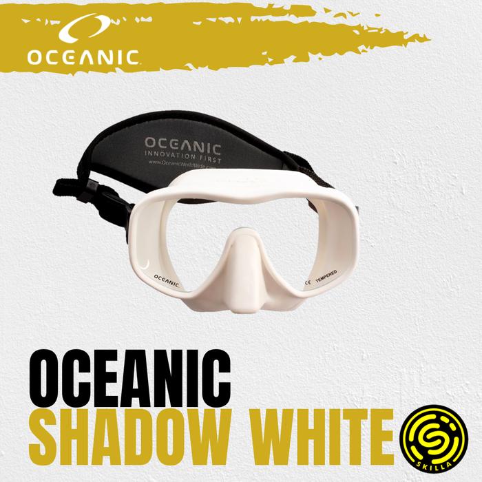 Gambar Oceanic Shadow Single Lens Frameless Diving Mask Dive Masker - Putih dari Skilla Gears undefined Tokopedia