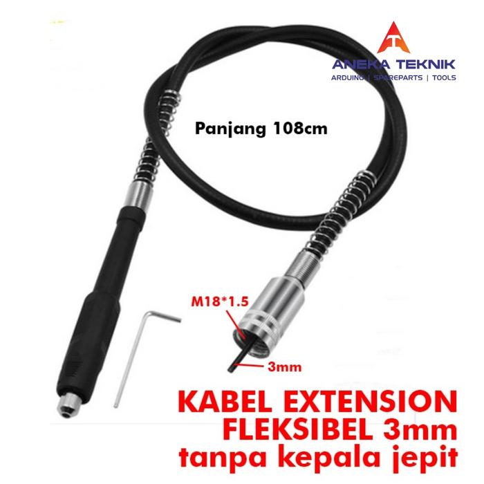 Gambar KABEL EXTENSION FLEXIBLE 3mm Mini Grinder Drill Grinding AC 220V 130W - Tanpa Kpl Jepit dari Toko Aneka Teknik_NEW undefined Tokopedia