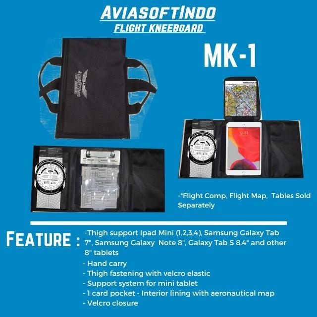 Jual Kneepad/Kneeboard Pilot Ipad/Tablet AviasoftIndo MK1/ Kneeboard ...
