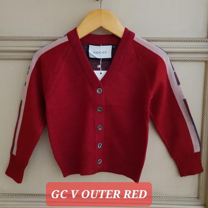Gambar SWEATER CARDIGAN KARDIGAN RAJUT ANAK COWOK CEWEK FASHION IMPOR BAJU - GC V RED, 4 dari milanberry undefined Tokopedia
