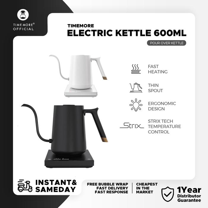 Gambar Timemore Fish Smart Electric Coffee Kettle Teko Kopi Listrik Digital - Hitam, 800ml dari Timemore.id undefined Tokopedia