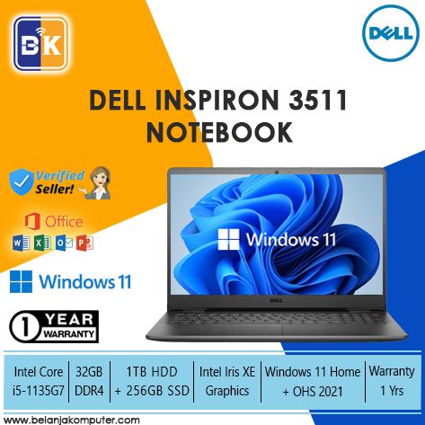 Jual Dell Inspiron 3511 FHD,OHS21