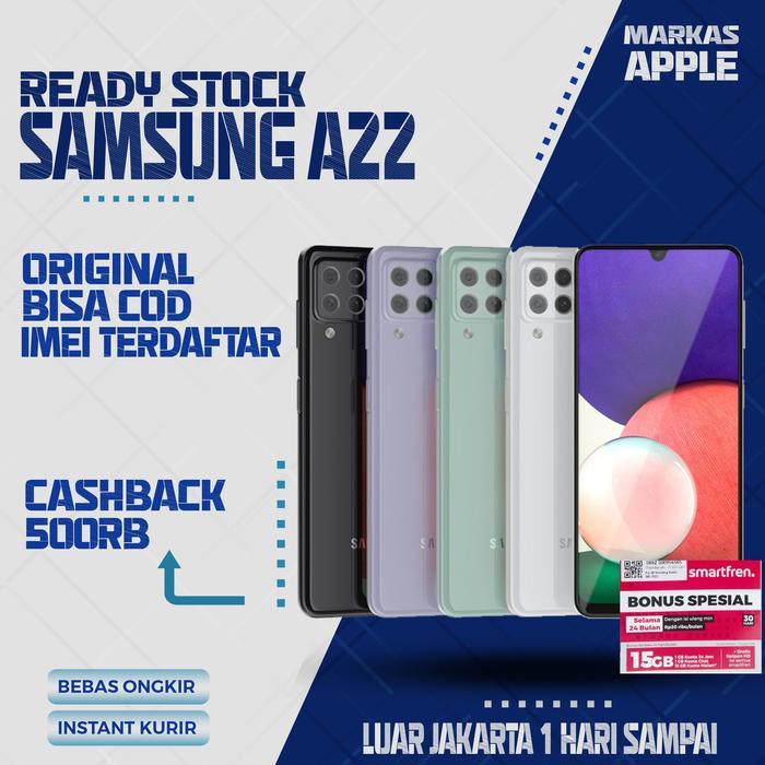 Gambar SAMSUNG GALAXY A22 5G 6/128GB RAM 6GB ROM 128GB 5G / 4G GARANSI RESMI - A22 5G, Ungu dari MARKAS APPLE undefined Tokopedia