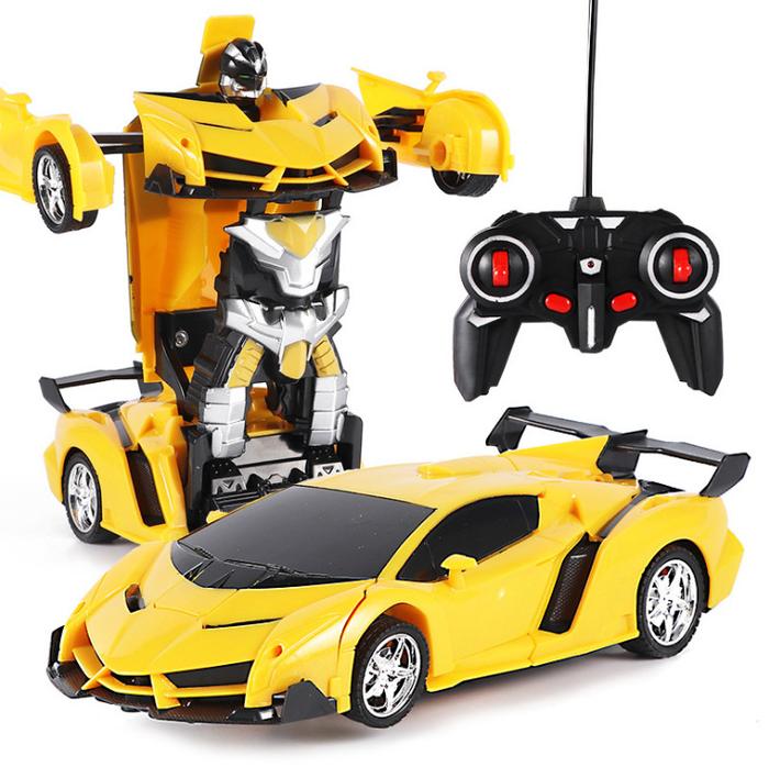 Gambar RuiLin Transformasi Mobil Remote Control 2 in 1 Mainan Robot Anak - Kuning dari RuiLin Store undefined Tokopedia