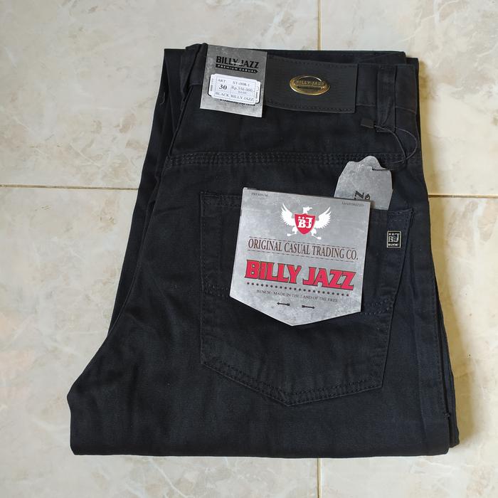 Gambar Celana Casual BILLYJAZZ kualitas Cardinal Bahan Kanvas Full Katun - Hitam, 28 dari Royal namura undefined Tokopedia