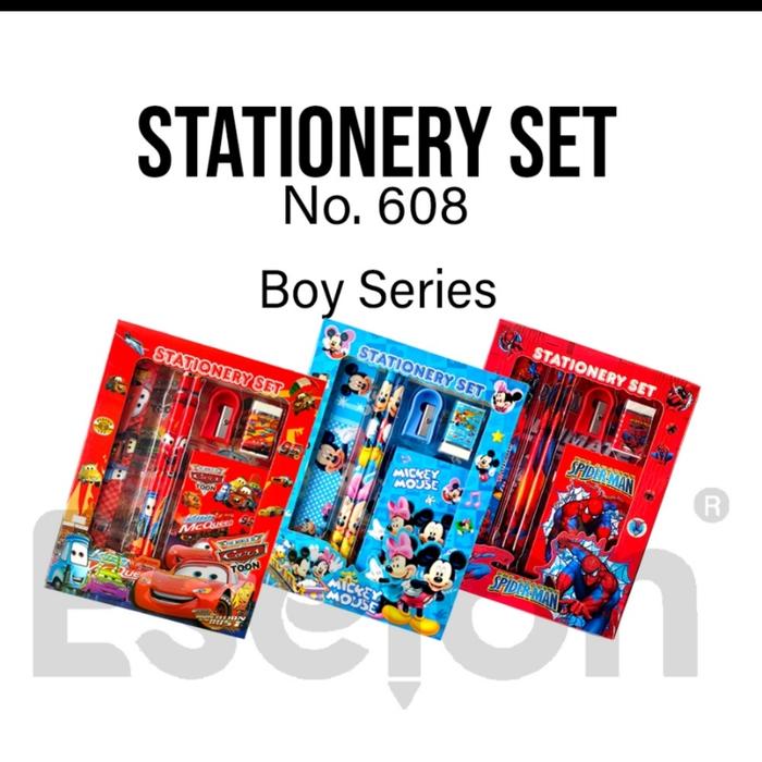 Gambar Stationary Set Anak Sekolah Karakter 6in1 Paket Alat Tulis - KARAKTER CEWEK dari Happy Sweet Home undefined Tokopedia