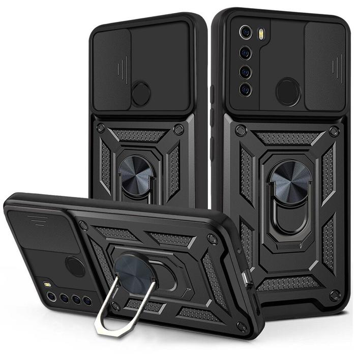 Gambar Xiaomi Redmi Note 8 Case SLIDE ARMOR CAMERA PROTECTION Casing Hp - Hitam dari Drawacc undefined Tokopedia