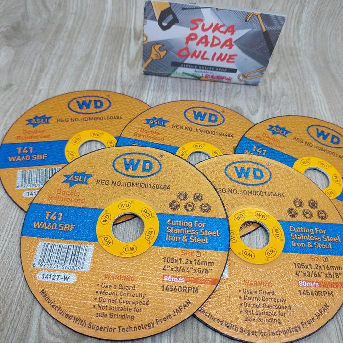 Gambar Mata gerinda potong 4" WD Tipis - WD 4" dari Suka Pada Online undefined Tokopedia