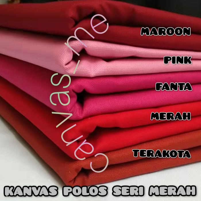 Gambar Kain Kanvas Polos Seri Merah - Merah dari canvas me undefined Tokopedia