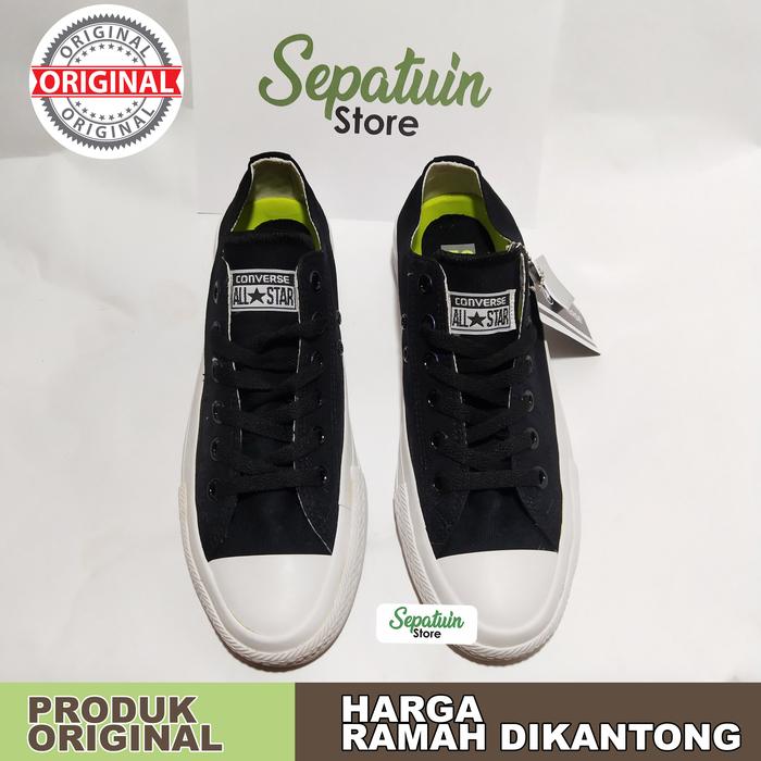 sepatu converse all star original low chuck black wanita/pria 36