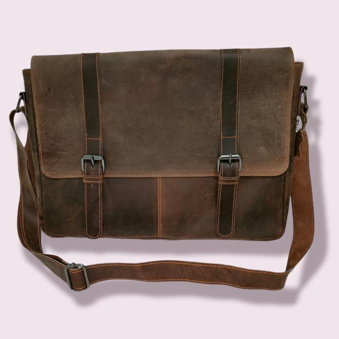 Gambar Tas selempang kulit sapi asli pria classic ,Tas kulit semi formal - Ch brown dari Wr Leather undefined Tokopedia