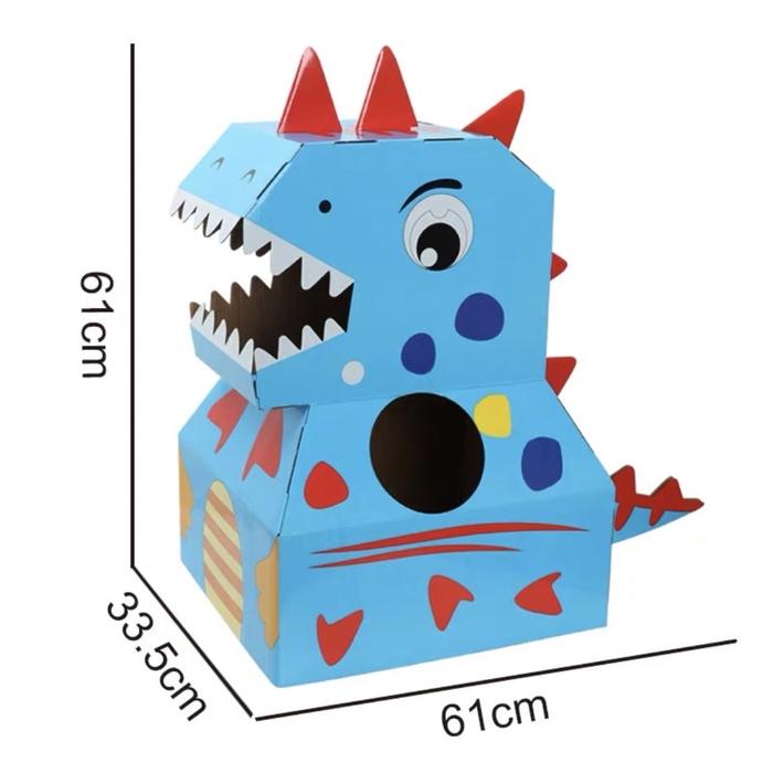 Gambar Lilbio diy board costume - diy kostum anak - prakarya anak - Blue Dino dari Lilbil Toys 2 undefined Tokopedia