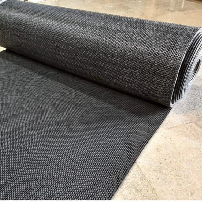 Gambar Karpet PVC Kamar Mandi 0.5m x 1.2m , S Mat, Keset PVC ANTI SLIP - Hitam dari Art Carpet Mart undefined Tokopedia