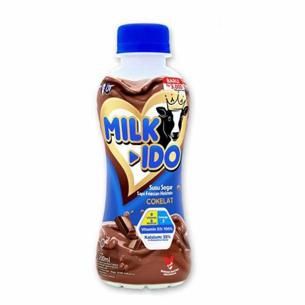 Gambar MILKIDO Susu UHT Cokelat Botol Pet 200 ml dari Radevasto undefined Tokopedia