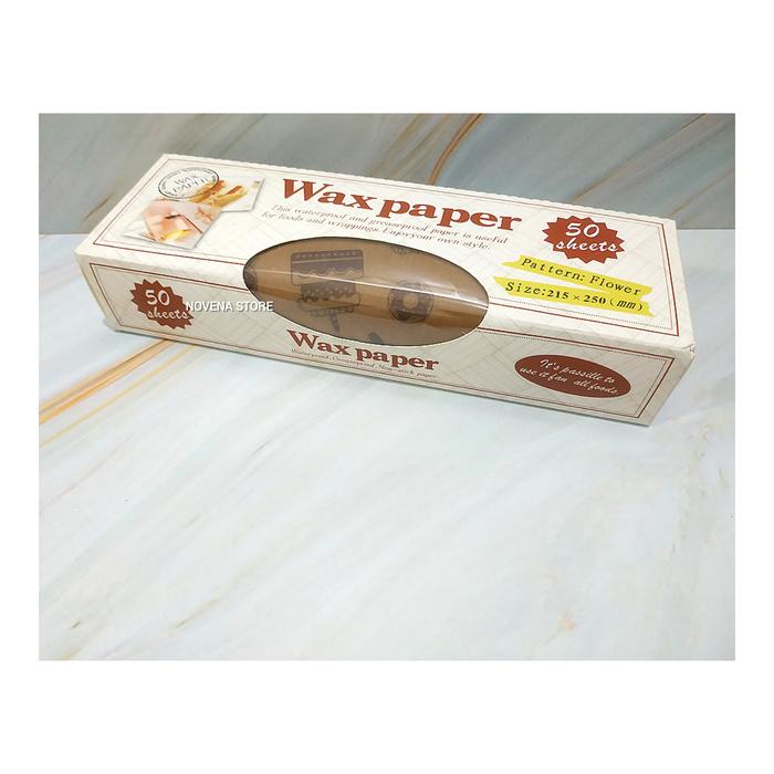 Gambar WAX PAPER KERTAS BAKING KERTAS ROTI MOTIF-50 PCS - MOTIF 1 dari TOKO NOVENA STORE undefined Tokopedia
