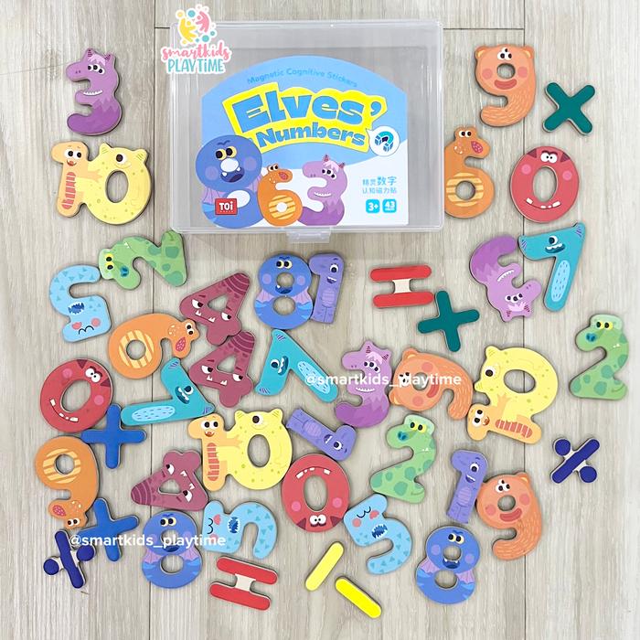 Gambar Toi Alphabet and Numbers Magnetic Mainan Edukasi Anak - Number dari Smartkids Playtime undefined Tokopedia