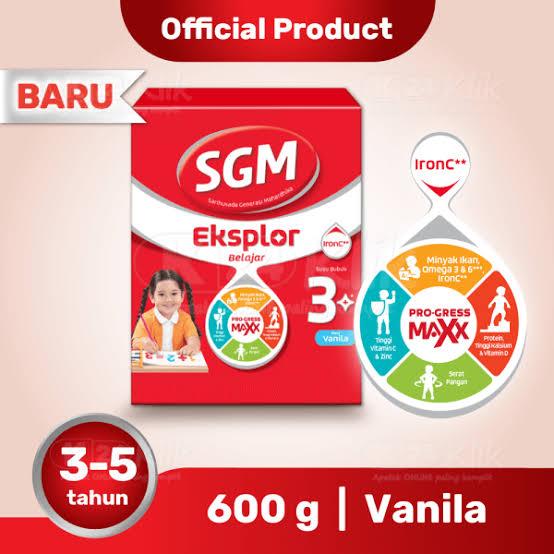 Gambar SGM Eksplor 3 Plus 3-5 Tahun 600 Gr - Vanila dari Kingdom's Store undefined Tokopedia