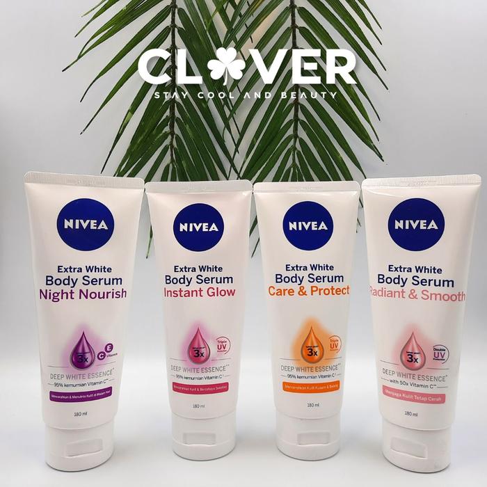 Gambar NIVEA BODY SERUM 180 ML - RADIANT&SMOOTH dari Clover Cosmetic undefined Tokopedia