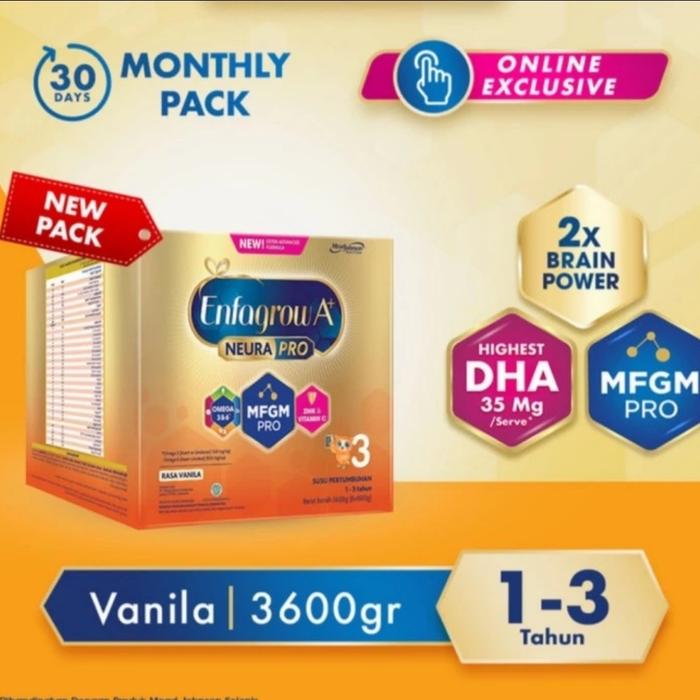 Gambar susu Enfagrow A+3 3600 gram 3600gr 3600 gr - Vanila dari livien shop undefined Tokopedia