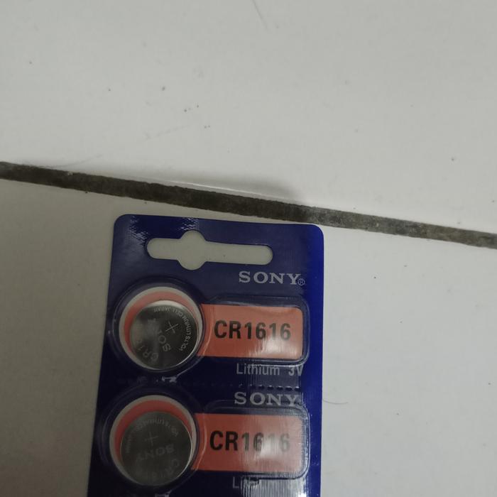 Gambar batrai baterai batu batray koin cr1616 SONY original CR 1616 - 1pcs dari grub cj undefined Tokopedia
