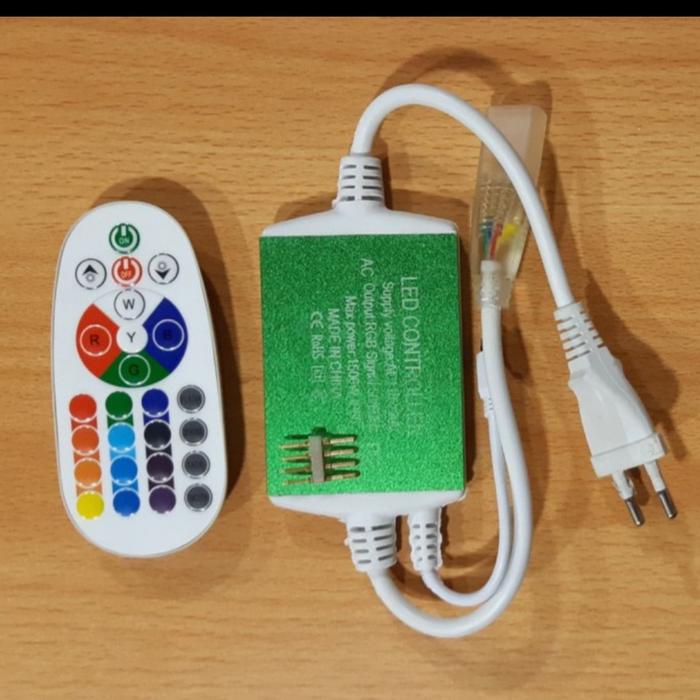 Gambar lampu selang led strip 5050 rgb warna warni 100m 100 m led dekorasi - FLASER REMOTE dari PROLED ELECTRIC undefined Tokopedia