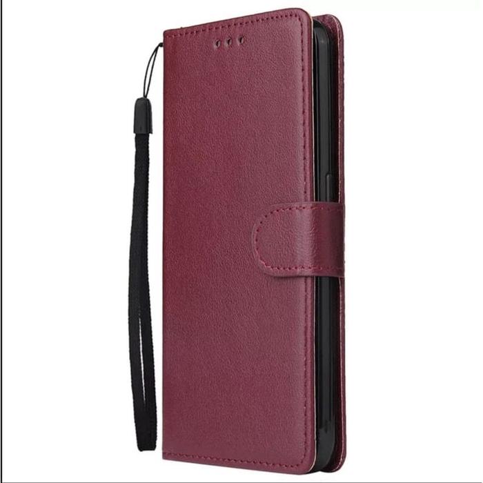 Gambar Flip Cover Kulit Samsung Galaxy A31 A51 A71 Case Dompet Casing Lipat - Merah Maroon, A51 dari acestore17 undefined Tokopedia