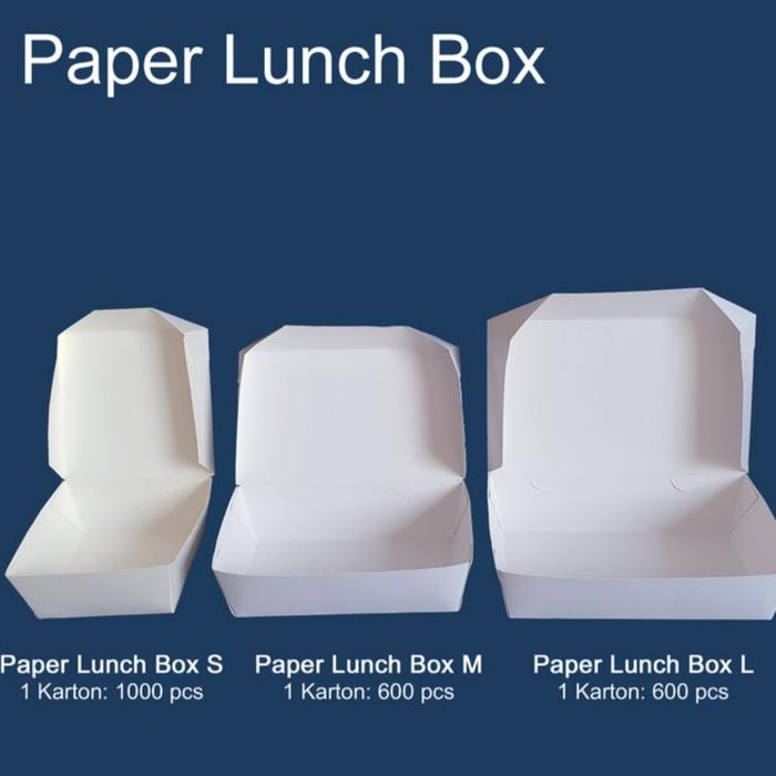 Gambar Paper Lunch Box Putih M dari Megah Jaya Packaging undefined Tokopedia