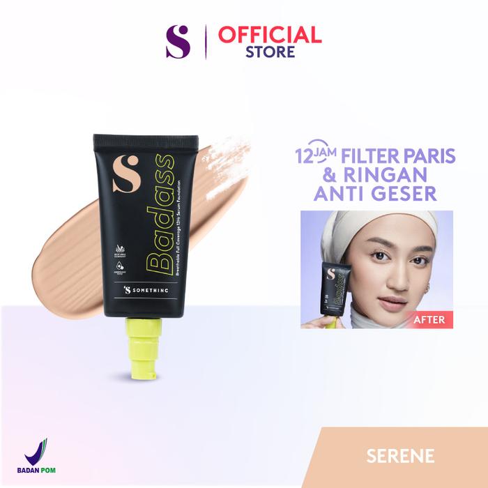 Gambar SOMETHINC Badass Breathable Full Coverage 12HR Serum Foundation - Serene dari Somethinc undefined Tokopedia