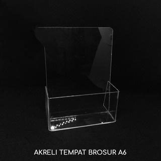 Gambar Akrilik Tempat Brosur/Rak Akreli Display Tempat Brosur Uk A4 A5 A6 - A6 dari Max Rak Display undefined Tokopedia