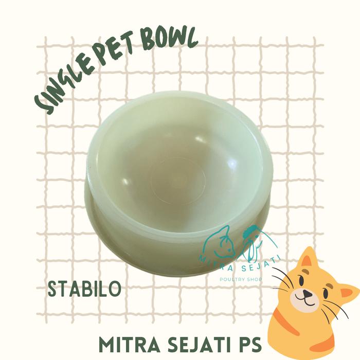 Gambar Tempat Makan Kucing Single Bowl Pet Anti Semut - Stabilo dari Mitra Sejati Poultry Shop undefined Tokopedia