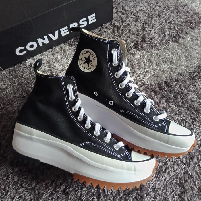 Converse Run Star Hike High Black White Gum 35