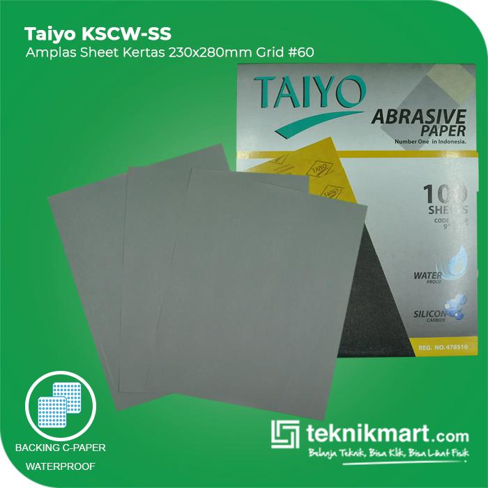 Gambar Taiyo KSCW-SS Amplas Sheet Kertas #60-5000 230x280mm - 60 dari Teknikmart Kota Administrasi Jakarta Barat Tokopedia