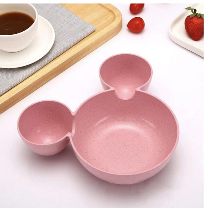 Gambar PBT Mangkuk Makan Anak Karakter / Mangkok Makan Anak Bayi Lucu Mikimos - Merah Muda dari TokoYiba undefined Tokopedia