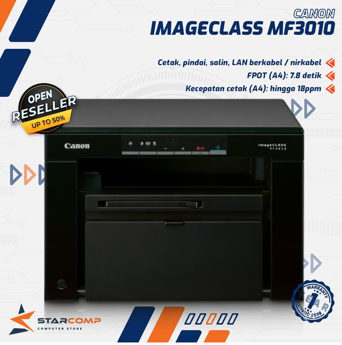 Gambar Printer Laser Canon hitam putih MF3010 MF 3010 print scan copy A4 dari Starcomp Origin undefined Tokopedia