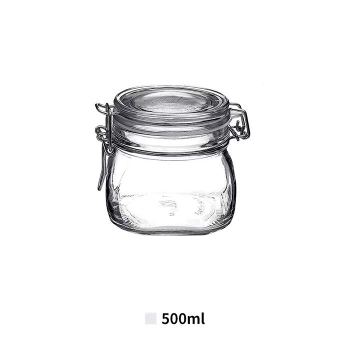 Gambar BRANDY Toples Kaca Jar Penyimpanan Kedap Udara - 500 ml dari Brandy Home Fashion undefined Tokopedia