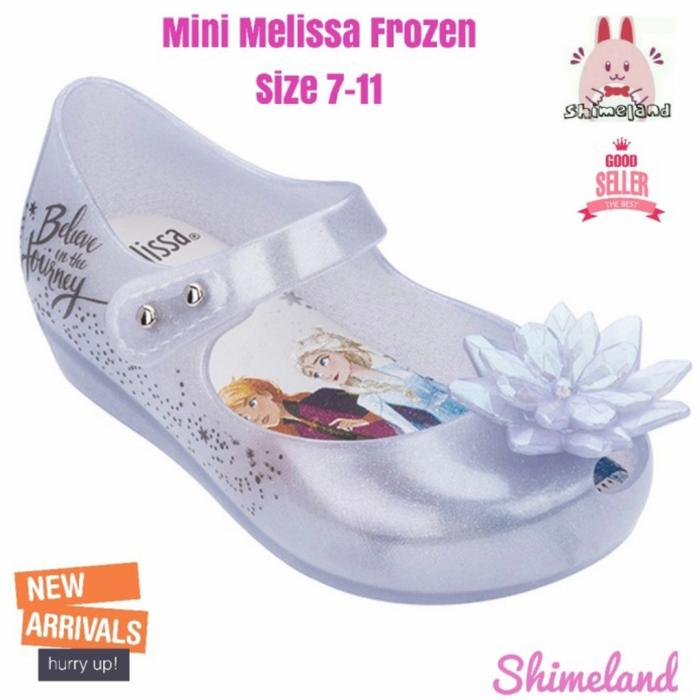 Mini Melissa Frozen 1:1 ORI Sepatu Jelly Shoes Anak Perempuan Sepatu  Fashion Frozen Box,