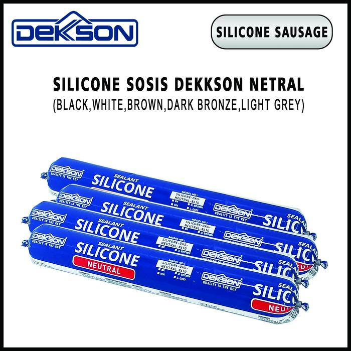 Gambar Lem Silicone Sosis Netral Dekkson / Lem Silikon Dodol / Lem Kaca Silen dari Pondok Kunci undefined Tokopedia
