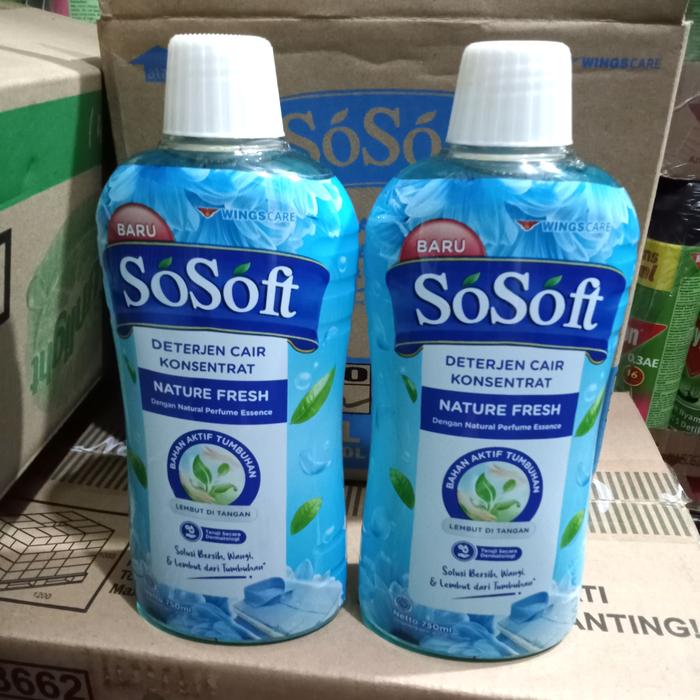 Gambar sosoft deterjen cair 750ml - nature fresh dari idolacosmetic1 undefined Tokopedia
