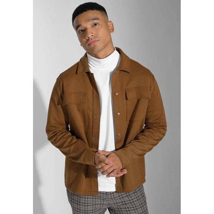 Gambar [new] SHACKET JACKET / JAKET SAKET / JACKET SHACKET PLEECE / OUTER - Camel, M dari Farhan Mall undefined Tokopedia
