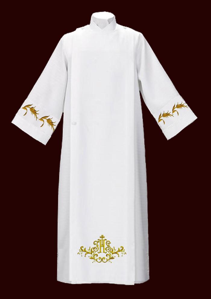 Gambar Jubah Imam Katolik/Jubah Pastor/Alba Imam AAC-001 - XXL dari Berkat Starla undefined Tokopedia