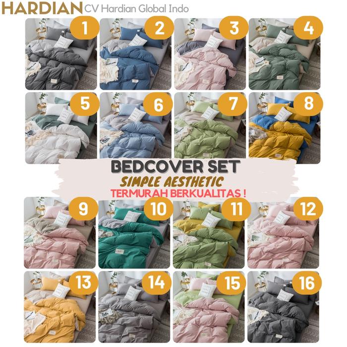Gambar Termurah Bedcover Polos 90x200 120x200 160x200 180x200 200x200 Hardian - 90x200T20cm dari Sprei Hardian undefined Tokopedia